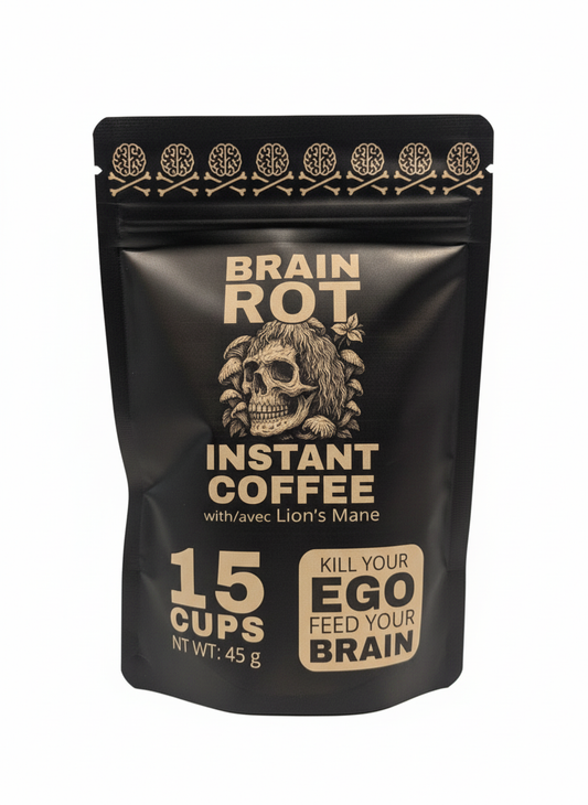 🧠💀 Brain Rot – Lion’s Mane Mushroom Coffee